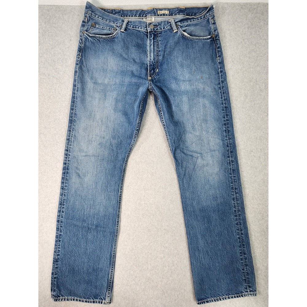 Polo Ralph Lauren 867 Classic Fit Jeans Mens 38x33 Blue Cotton Tag 38x34 Flaws